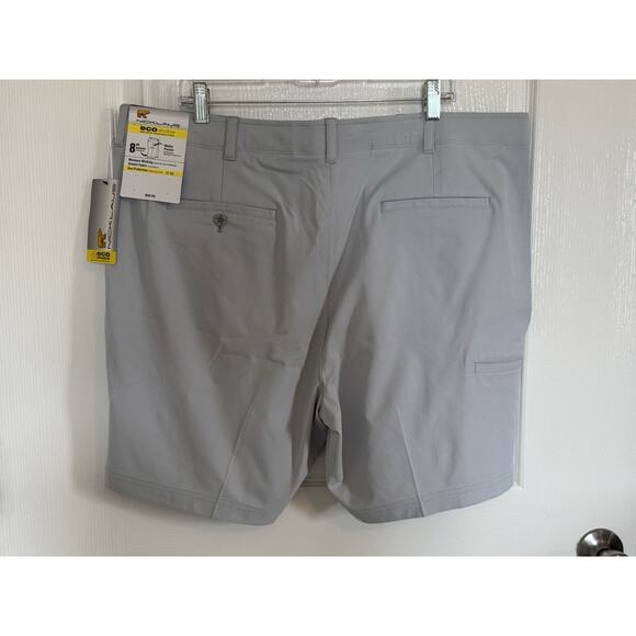 Nicklaus Eco Choice Men's Golf Shorts In Light Gray with 8-inch Inseam Size 40 - Picture 7 of 10